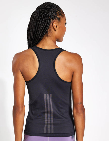 adidas AEROKNIT Tank Top - Black/Grey Siximage2- The Sports Edit