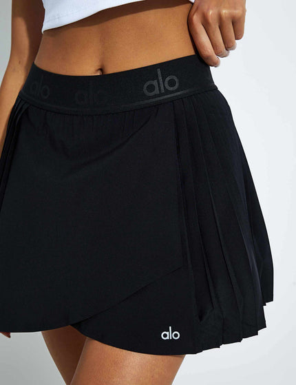 Alo Yoga Aces Tennis Skort - Blackimage4- The Sports Edit