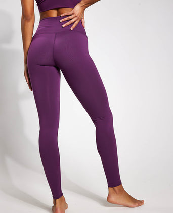 High Waisted Airbrush Legging - Dark Plum