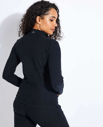 Spacedye On The Go Mock Neck Jacket - Darkest Night