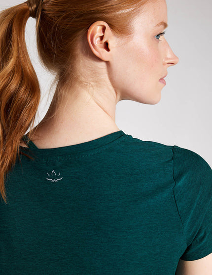 Beyond Yoga Featherweight On the Down Low Tee - Lunar Teal Heatherimage3- The Sports Edit
