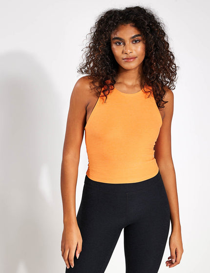 Beyond Yoga Spacedye Refocus Cropped Tank - Mellow Apricot Heatherimage1- The Sports Edit