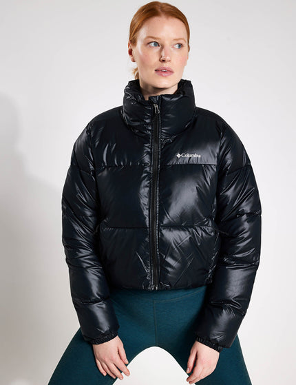 Columbia Puffect Cropped Puffer Jacket - Black Glossimage1- The Sports Edit