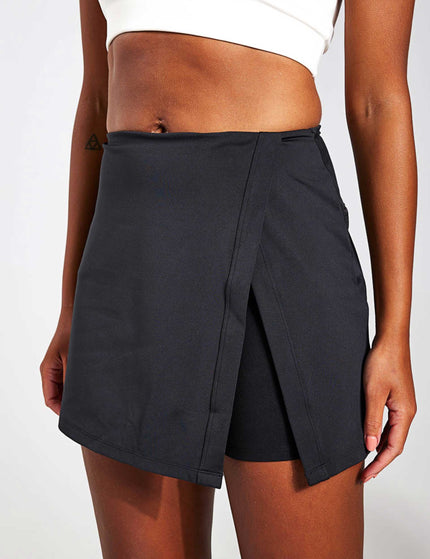 Girlfriend Collective FLOAT Ultralight Split Skort - Blackimage1- The Sports Edit