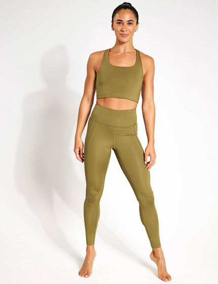 Girlfriend Collective Compressive High Waisted Legging - Artichokeimage3- The Sports Edit