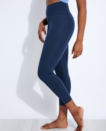 Compressive High Waisted 7/8 Legging - Midnight