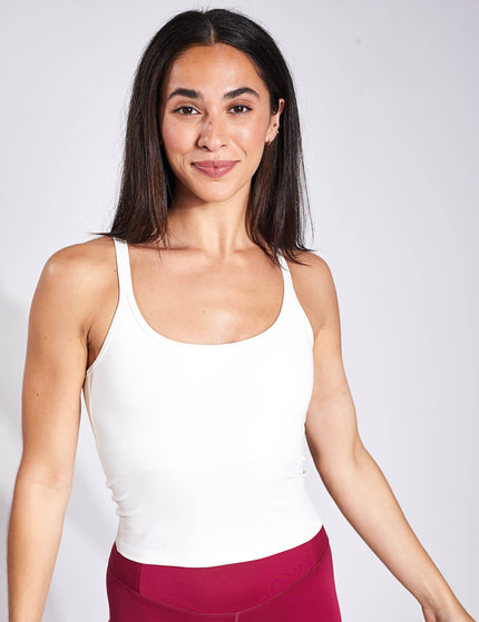 Girlfriend Collective Gemma Scoop Tank - Ivoryimage1- The Sports Edit