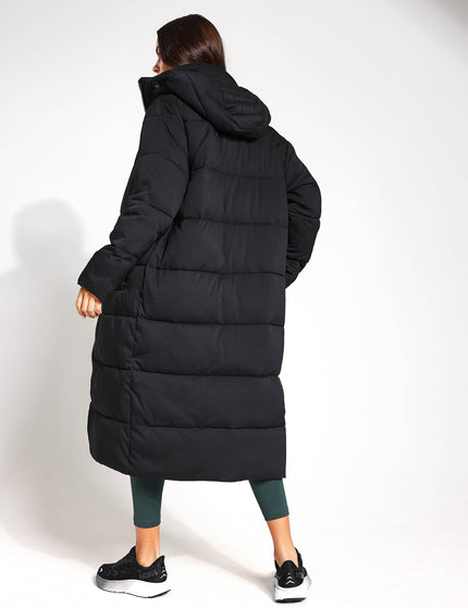 Girlfriend Collective Long Puffer Jacket - Blackimage2- The Sports Edit