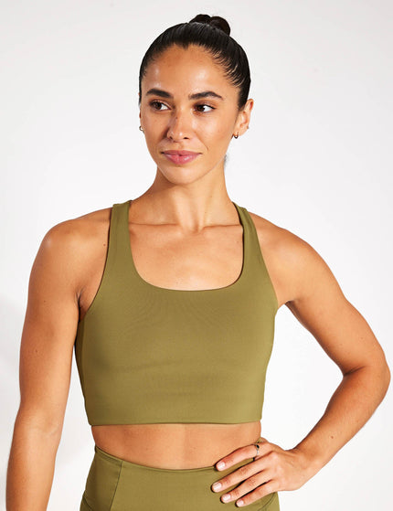 Girlfriend Collective Paloma Bra Classic - Artichokeimage1- The Sports Edit