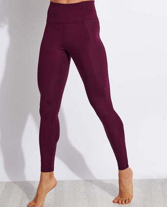 Compressive High Waisted Legging - Plum