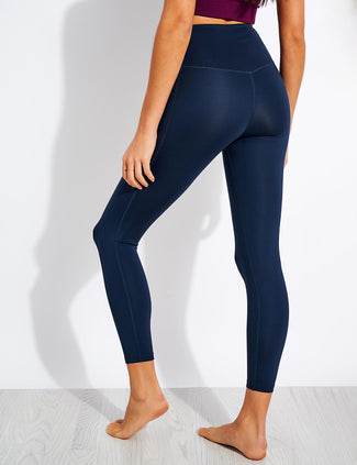 High Waisted 7/8 Pocket Legging - Midnight