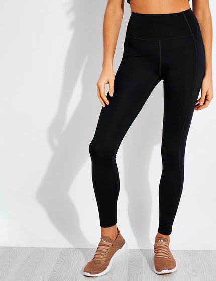 Girlfriend Collective High Waisted Pocket Legging - Blackimage1- The Sports Edit
