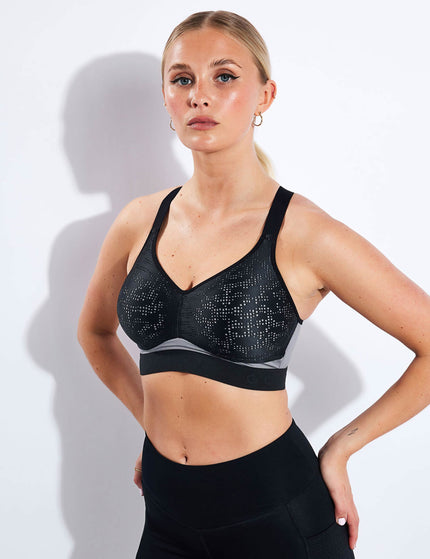 Goodmove Freedom To Move High Impact Sports Bra A-E - Black Miximage1- The Sports Edit