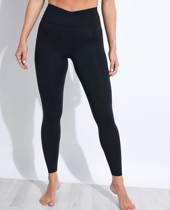 Go Balance High Waisted Yoga Leggings - Black/Black