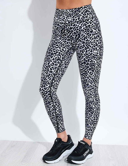 Goodmove Go Move Printed High Waisted Gym Leggings - White Miximage1- The Sports Edit