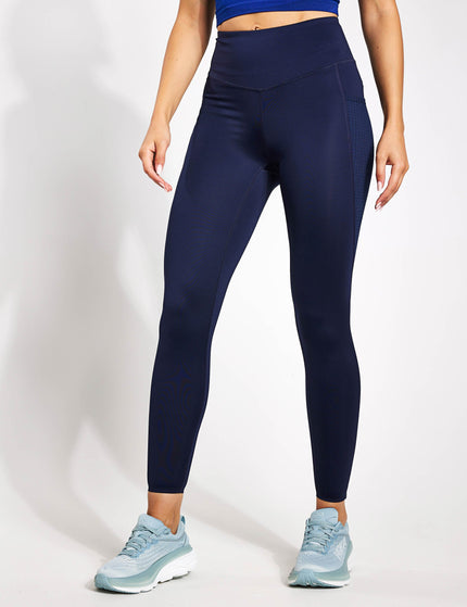 Goodmove Go Train Mesh High Waisted Gym Legging - Navyimage1- The Sports Edit