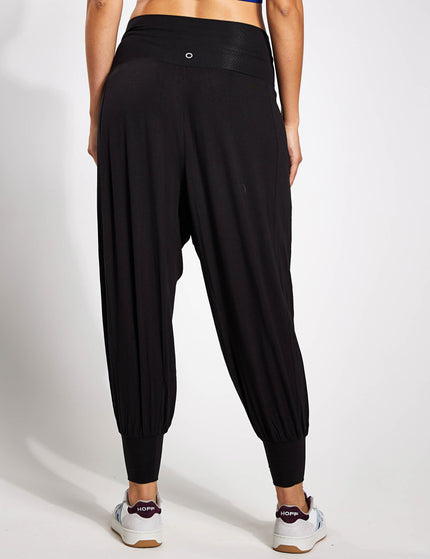 Goodmove High Waisted Hareem Yoga Joggers - Blackimage2- The Sports Edit