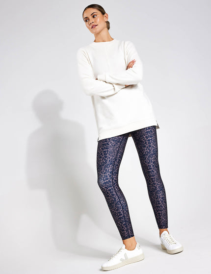 Goodmove Cotton Rich Crew Neck Longline Sweatshirt - Ivoryimage4- The Sports Edit