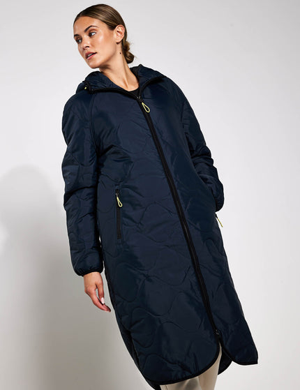 Goodmove Stormwear™ Fleece Lined Longline Parka - Midnight Navyimage3- The Sports Edit