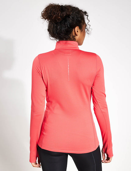 Goodmove Thermal High Neck Run Top - Strawberryimage2- The Sports Edit