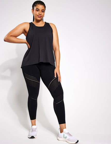 Goodmove Yoga Pleat Vest - Blackimage4- The Sports Edit