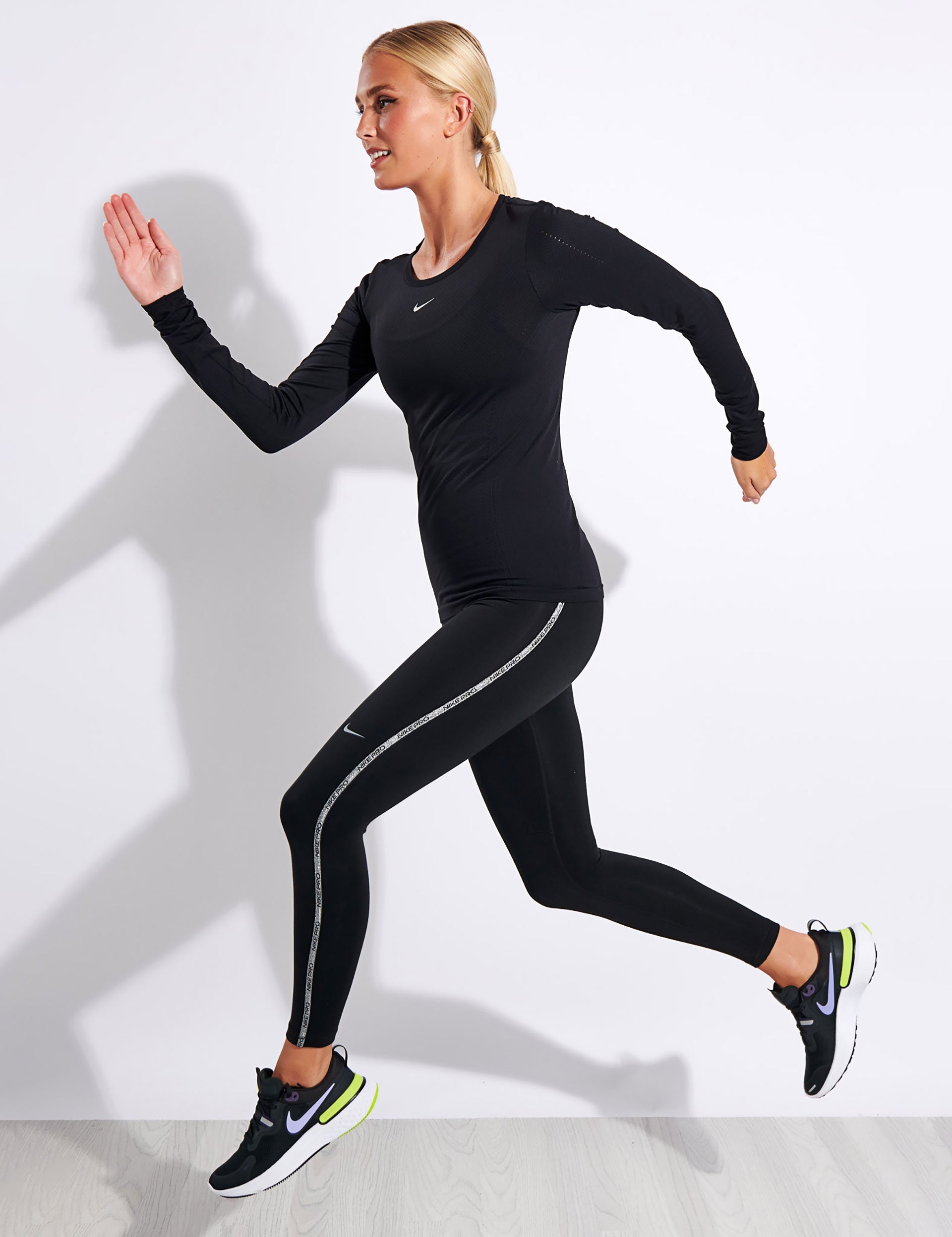 Nike Dri-FIT ADV Long Sleeve Top - Black/Reflective Silverimage2- The Sports Edit