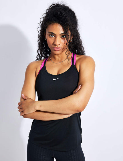 Nike Dri-FIT One Elastika Tank - Black/Whiteimages1- The Sports Edit