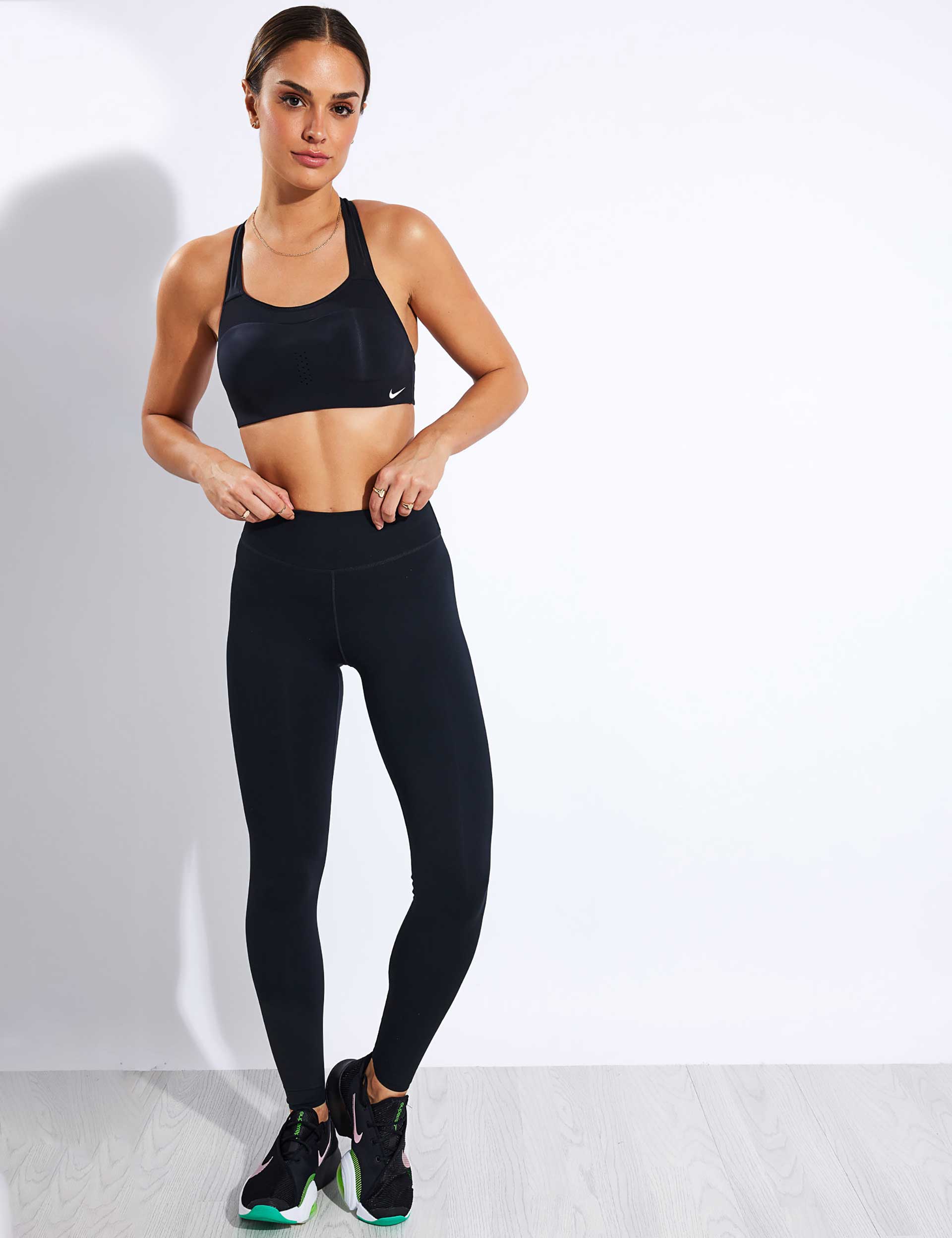 Nike One Luxe Leggings - Black/Clearimage2- The Sports Edit