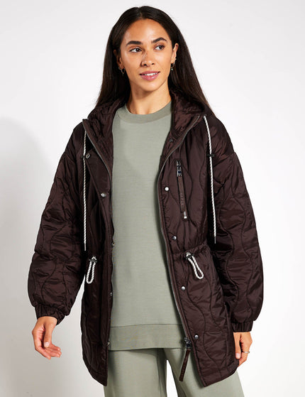 Varley Caitlin Quilt Jacket - Coffee Beanimage1- The Sports Edit