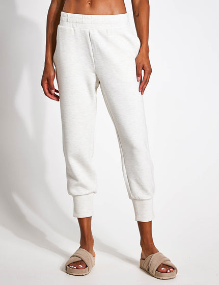 Varley The Slim Cuff Pant 25" - Ivory Marlimage1- The Sports Edit