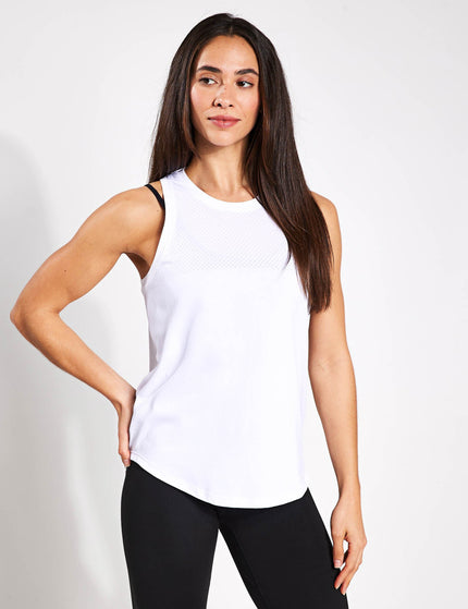 Varley Dacey Longline Tank - Whiteimage1- The Sports Edit