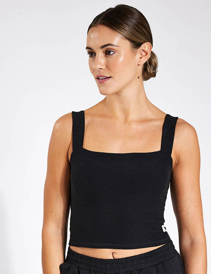 Vuori Elevation Square Neck Tank - Black Heatherimage4- The Sports Edit