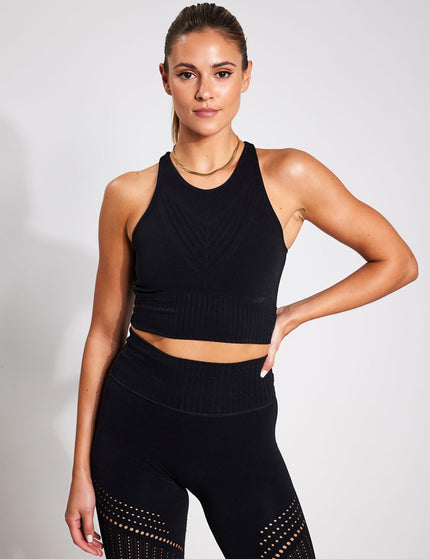 YMO Full Circle Seamless Bra - Blackimage7- The Sports Edit