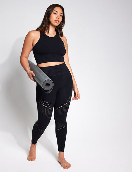 YMO Full Circle Seamless Bra - Blackimage4- The Sports Edit