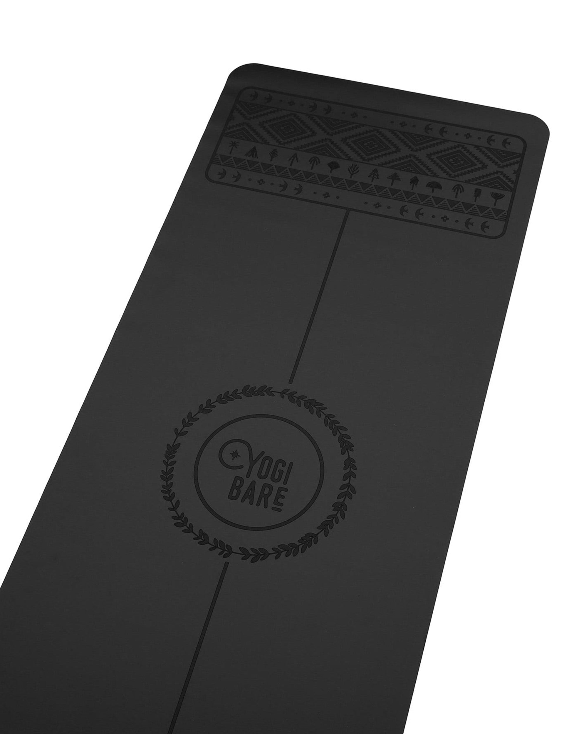 YOGI BARE Paws Light Natural Rubber Travel Yoga Mat 2mm - Blackimage3- The Sports Edit