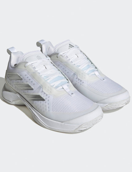 Adidas Avacourt Shoes - Cloud White/Silver Metallicimage4- The Sports Edit