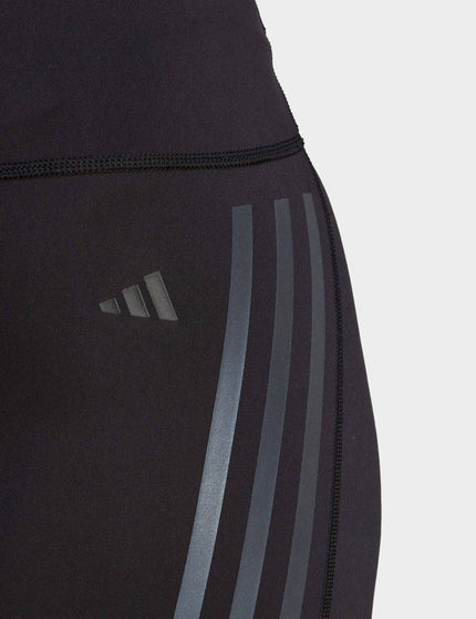 Adidas DailyRun 3-Stripes 5 Inch Short Leggings - Blackimage3- The Sports Edit
