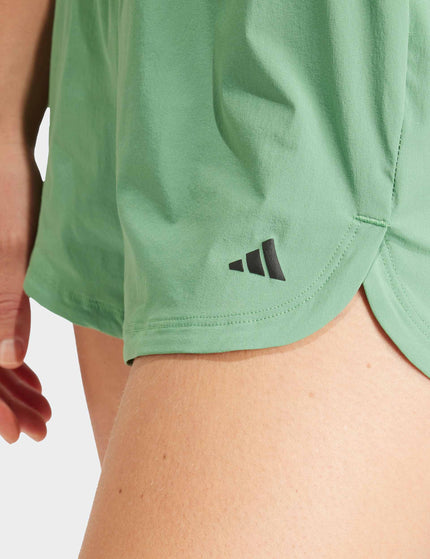 adidas Pacer Stretch-Woven Zipper Pocket Lux Shorts - Preloved Greenimage3- The Sports Edit