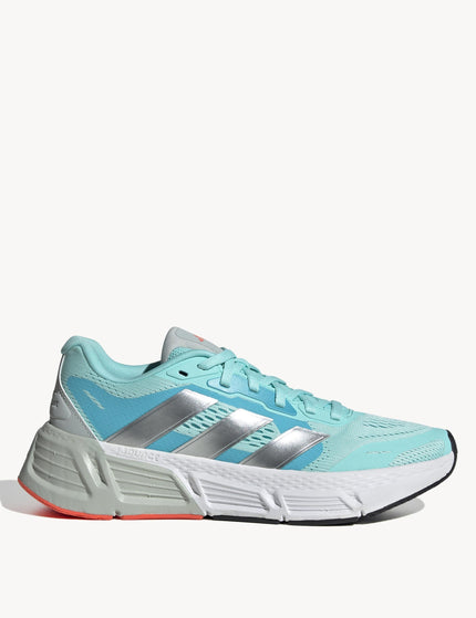 Adidas Questar Shoes - Flash Aqua/Silver Metallic/Solar Redimage1- The Sports Edit