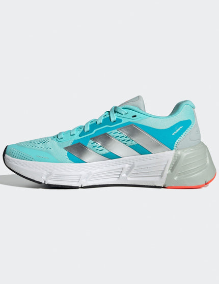 Adidas Questar Shoes - Flash Aqua/Silver Metallic/Solar Redimage2- The Sports Edit