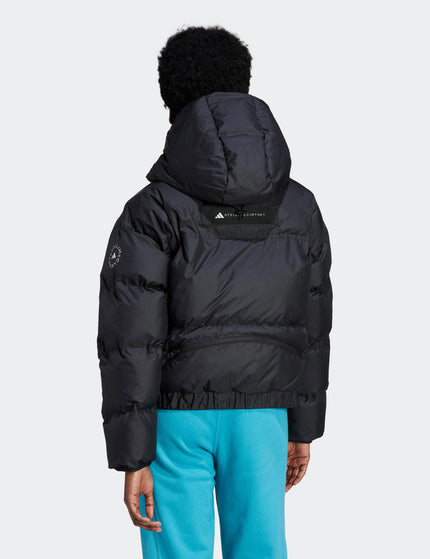 adidas X Stella McCartney TrueNature Short Padded Winter Jacket - Blackimage2- The Sports Edit