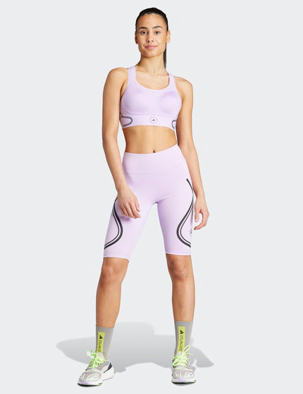 adidas X Stella McCartney TruePace High Support Sports Bra - Purple Glowimage4- The Sports Edit
