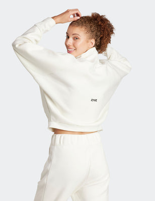 Z.N.E. Quarter-Zip Track Jacket - Off White