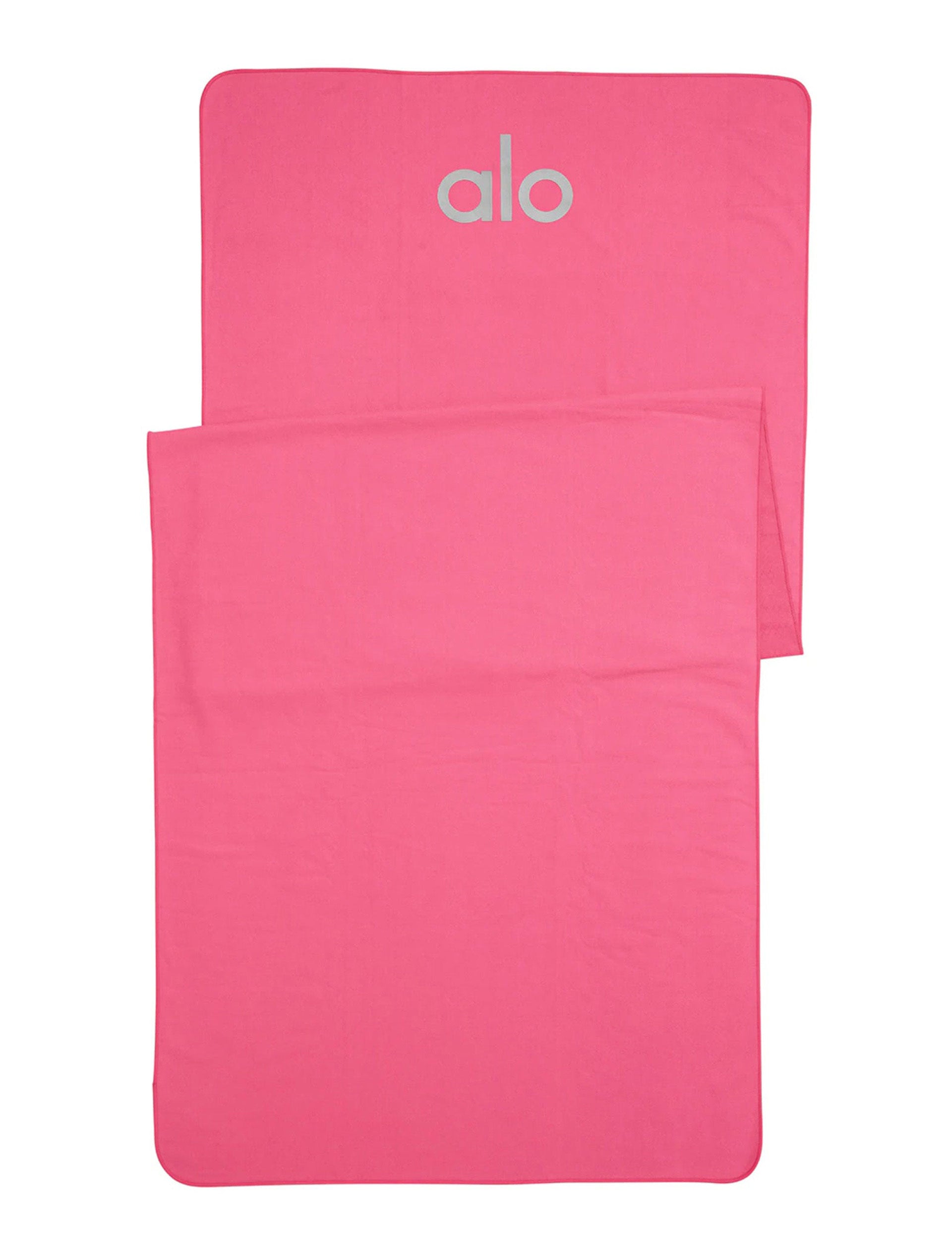 Alo Yoga Grounded No-Slip Towel - Hot Pinkimage1- The Sports Edit