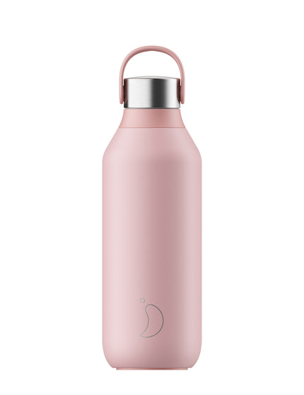Chilly's Series 2 Water Bottle 500ml - Blush Pinkimage1- The Sports Edit