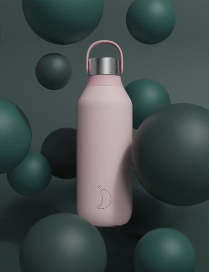 Chilly's Series 2 Water Bottle 500ml - Blush Pinkimage7- The Sports Edit