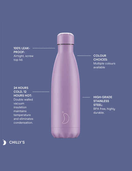 Chilly's Original Water Bottle 500ml - Chrome Rose Goldimage3- The Sports Edit