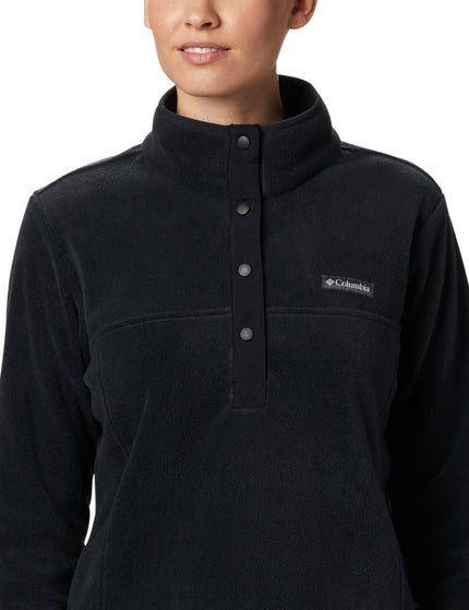 Columbia Benton Springs Half Snap Pullover - Blackimage4- The Sports Edit