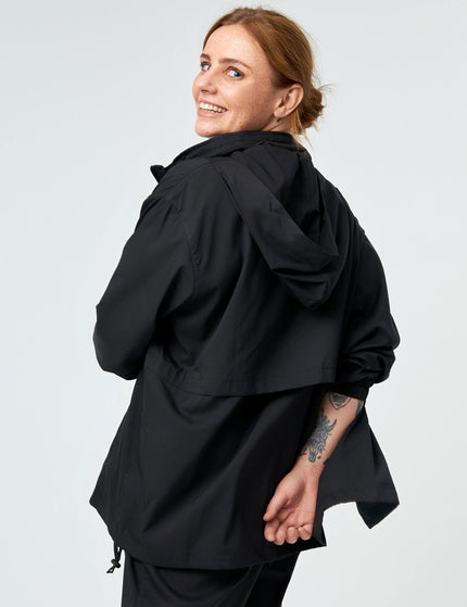 Girlfriend Collective Sideline Full-Zip Windbreaker - Blackimage6- The Sports Edit