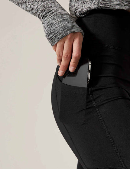 Goodmove Go Move Cropped Gym Leggings - Blackimage4- The Sports Edit